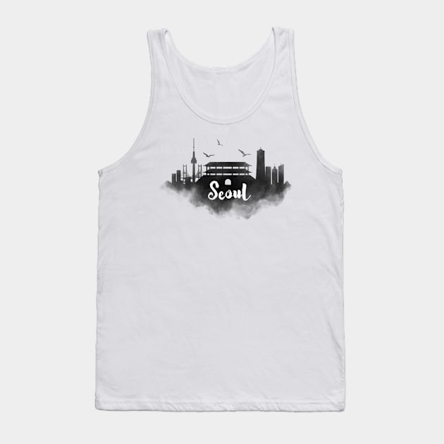 Seoul watercolor Tank Top by kursatunsal